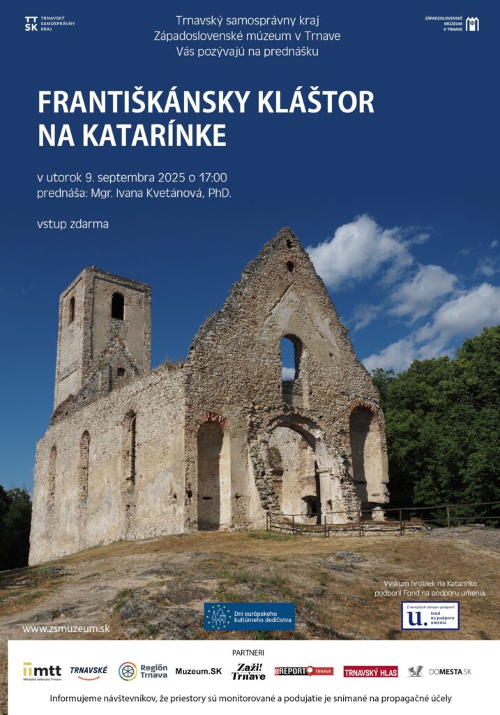 Pozvánka na prednášku na 9. septembra o 17:00